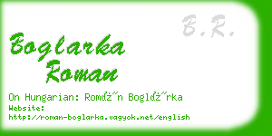 boglarka roman business card